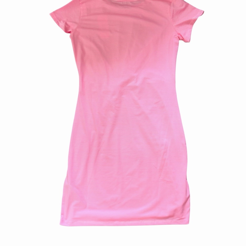 Vineyard Vines Dress Womens S PInk Striped Sankaty Twist Coastal Nautical UPF - Picture 2 of 8